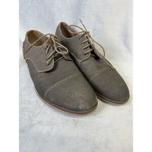 r2‎ Shoes Harvey Mens Size 11 M Lace Up Gray Brown Casual Dress Every Day Wear
